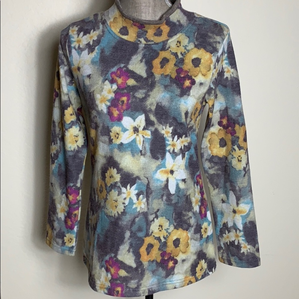 Trisha Tyler Floral Long Sleeve Top